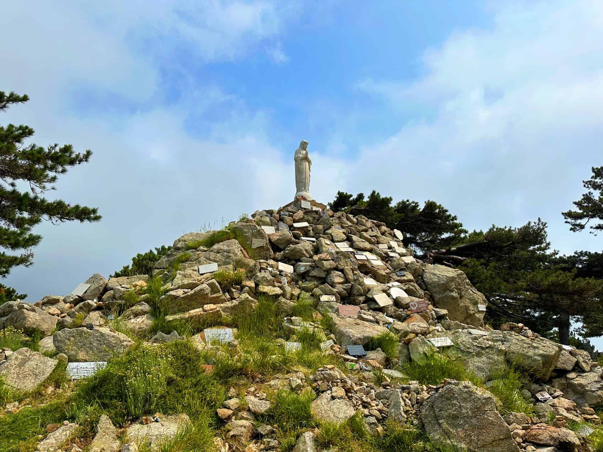 Views of col de bavella on the GR 20 trail in Corsica